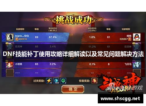 DNF技能补丁使用攻略详细解读以及常见问题解决方法